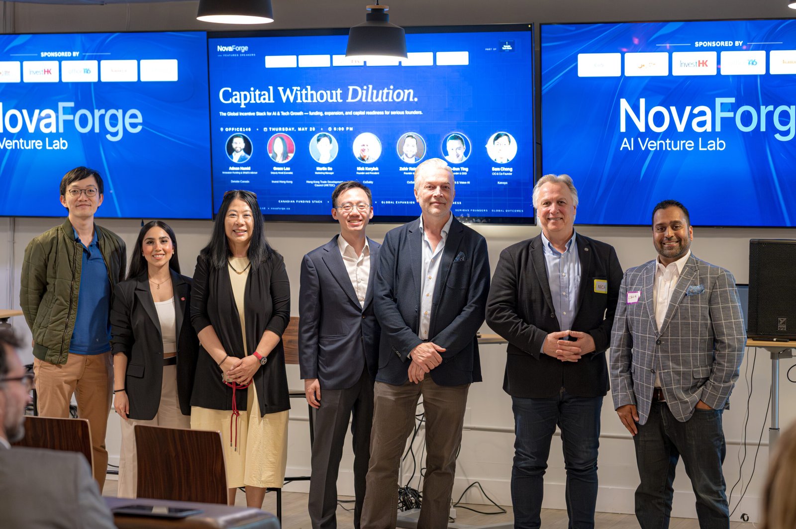 Speakers at the Capital Without Dilution event.