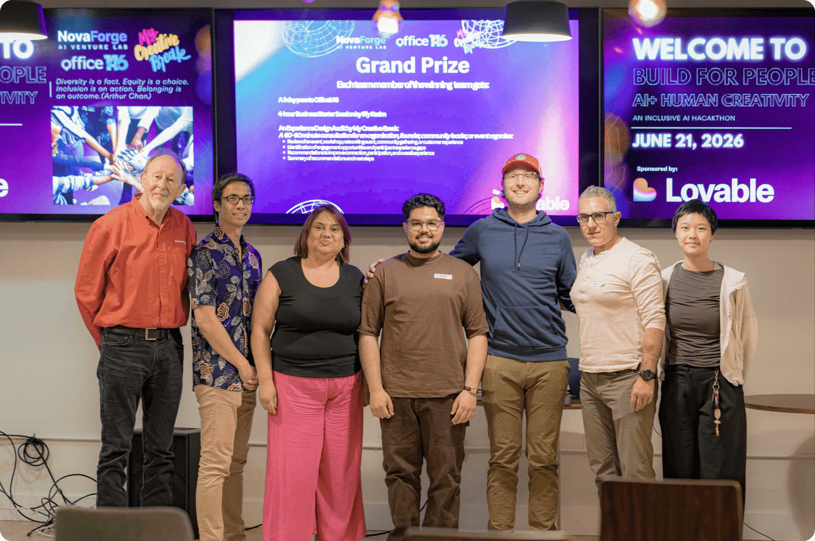 Photo of the winning team.