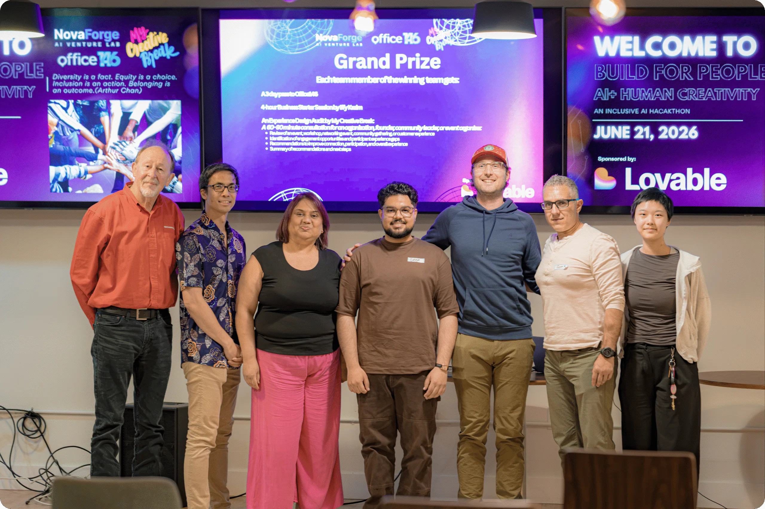 Photo of the winning team.